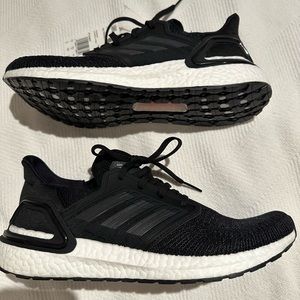 Adidas Ultraboost 20 Running Shoes Men's Sneakers Black/White FY3457 10 10.5